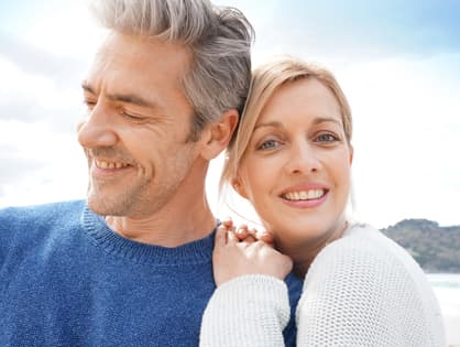 Photo of couple considering tubal reversal